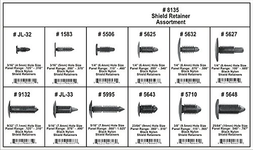 Disco Automotive 8135 Universal Shield Retainer Assortment — product image 2