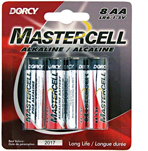 Dorcy Mastercell Long-Lasting AA Alkaline Battery, 8-Pack (41-1628) — product image 2