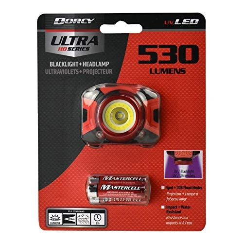 Dorcy Ultra HD 530 Lumen Headlamp, Black/Red (41-4335) — product image 2
