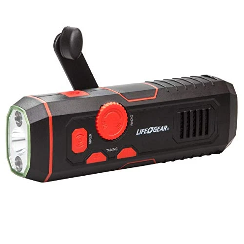 Dorcy Life+Gear StormProof Crank Flashlight (LG38-60675-RED)