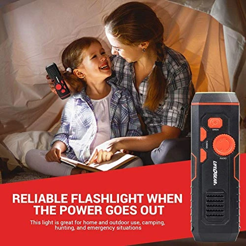 Dorcy Life+Gear StormProof Crank Flashlight (LG38-60675-RED) — product image 4