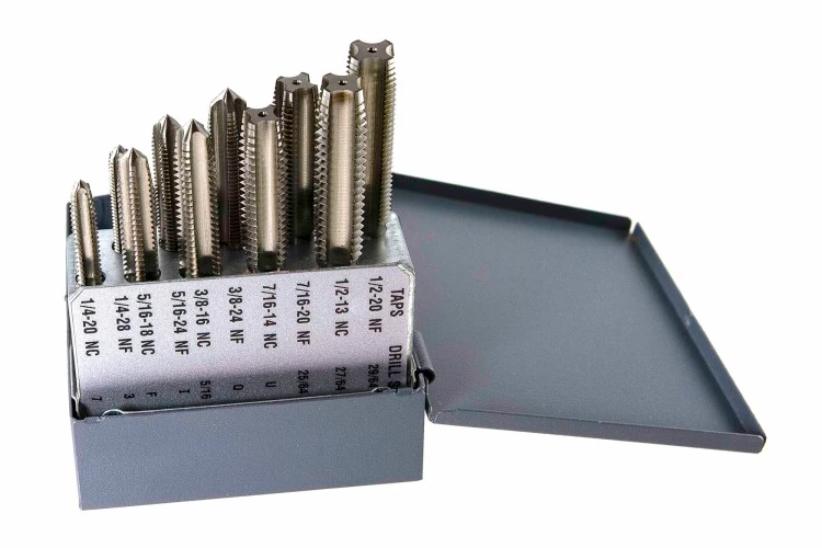 Drillco 10pc Tap Set 1/4-20 - 1/2-20 Series 2000 (2000A10) — product image 2