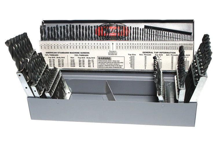 Drillco 115pc HD Drill Set 1/16-1/2 #1-60 A-Z (400HD0115) — product image 2