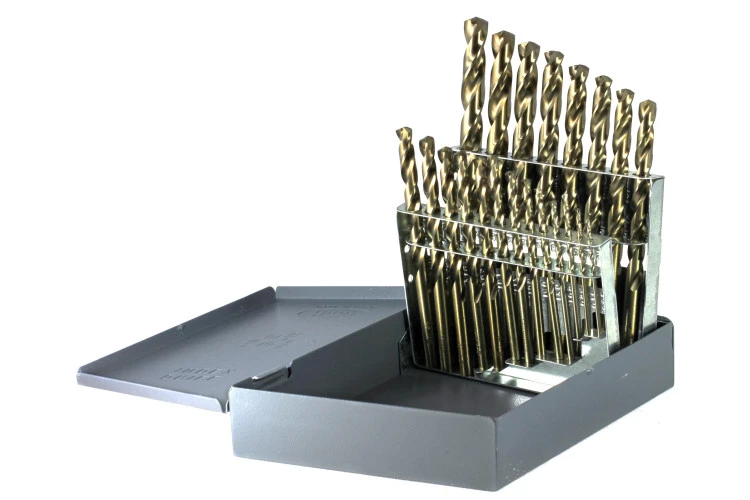 Drillco 21pc Import Cobalt Drill Set 1/16–3/8 x 1/64 (500E21) — product image 2