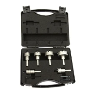 Drillco 6‑pc TCT Hole Cutter Set 3/16 DOC (95CT6S)