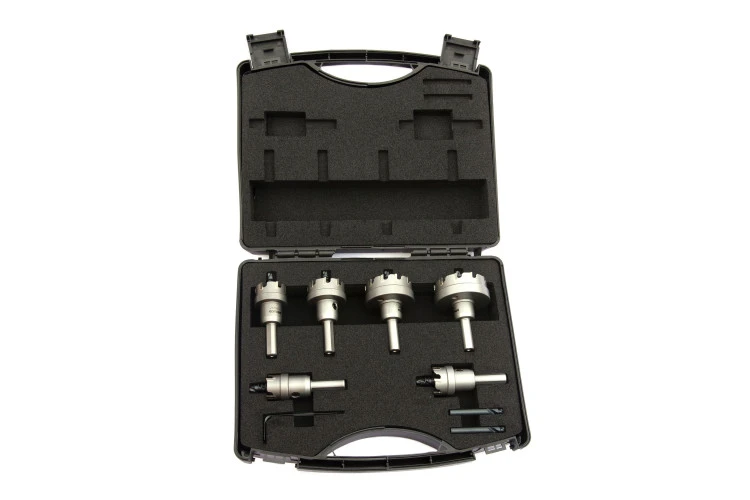 Drillco 6‑pc TCT Hole Cutter Set 3/16 DOC (95CT6S)