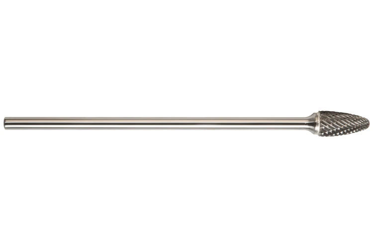 Drillco SF-3L6 Solid Carbide Bur Double Cut with 3/8" Shank – Magnum (7FX124DC38)