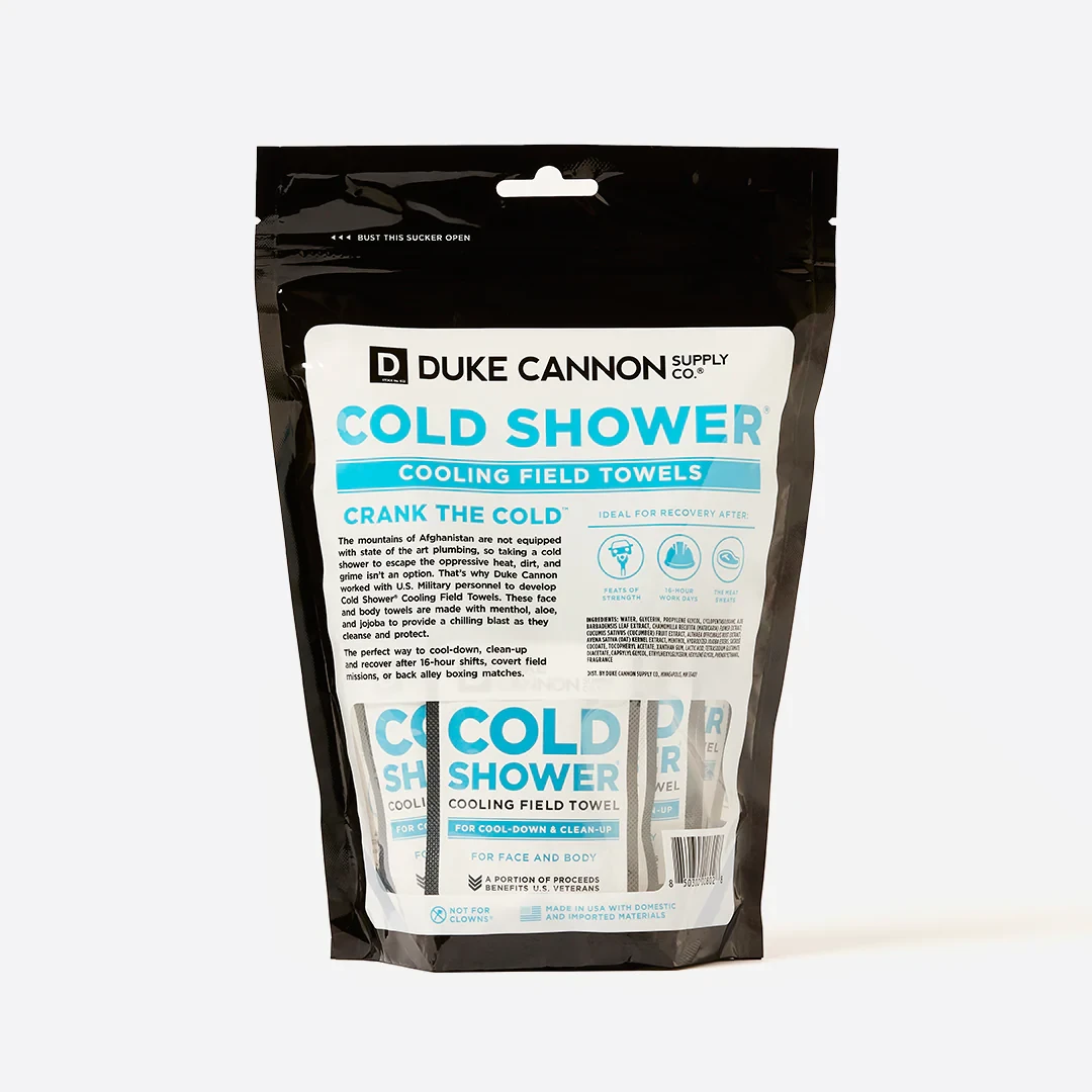 Duke Cannon Cold Shower Cooling Field Towels Multipack Pouch Refreshing Clean (TOWELSPOUCH1) — product image 3