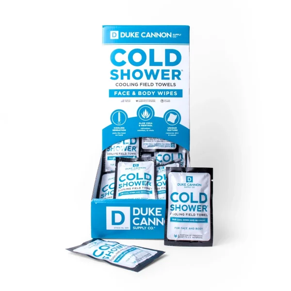 Duke Cannon Cold Shower Tower 60 Individual Towels (COLDSHOWERTOWER)