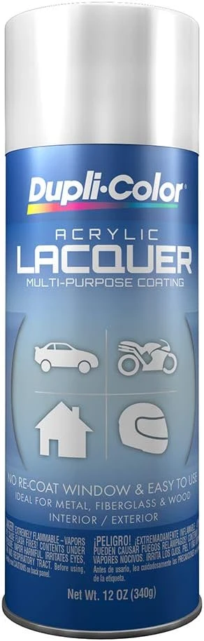 Dupli-Color 12oz Gloss White General Purpose Acrylic Lacquer (DAL1675)