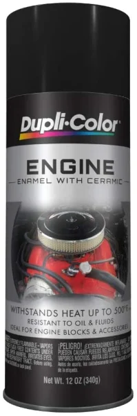 Dupli-Color 12oz Gloss Black Engine Enamel Spray Paint (DE1613)