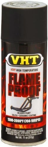 Dupli-Color 11oz VHT Flat Black Flameproof Coating Spray Paint (SP102)
