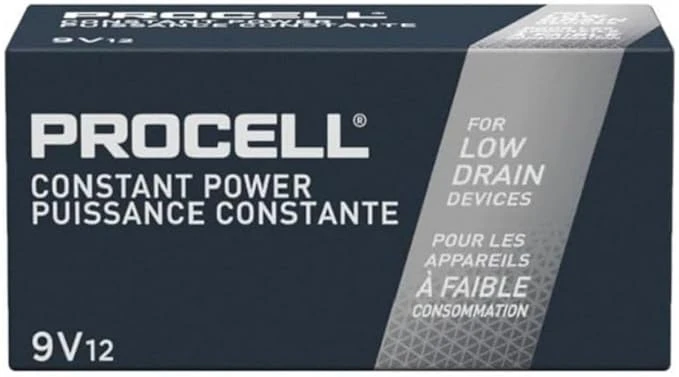 Procell Alkaline 9V Batteries - 12 Pack (PC1604)