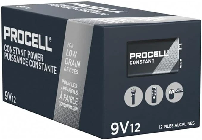 Procell Alkaline 9V Batteries - 12 Pack (PC1604) — product image 2