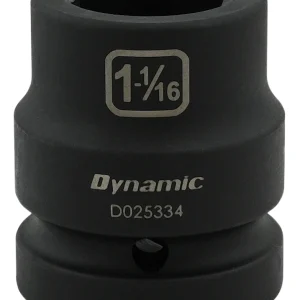 Dynamic Tools 1-1/16'' X 1" Drive, 6 Point Standard Length, Impact Socket (D025334)
