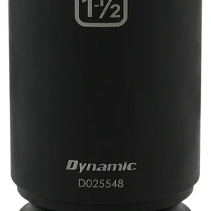 Dynamic Tools 1-1/2'' X 1" Drive, 6 Point Deep Length, Impact Socket (D025548)