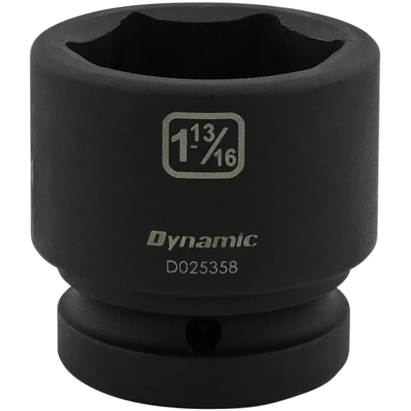 Dynamic Tools 1-13/16'' X 1" Drive, 6 Point Standard Length, Impact Socket (D025358)