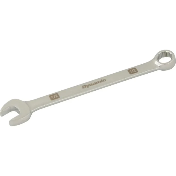 Dynamic Tools 1/2" 12 Point Combination Wrench, Mirror Chrome Finish (D074016)