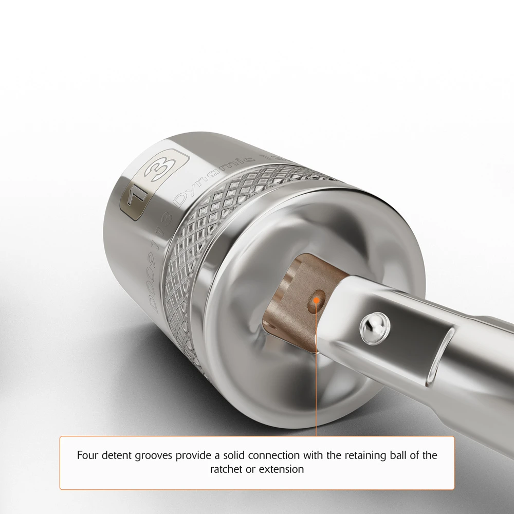 Dynamic Tools 1/2" Drive 12 Point Metric, 12mm Standard Length, Chrome Finish Socket (D015112) — product image 8