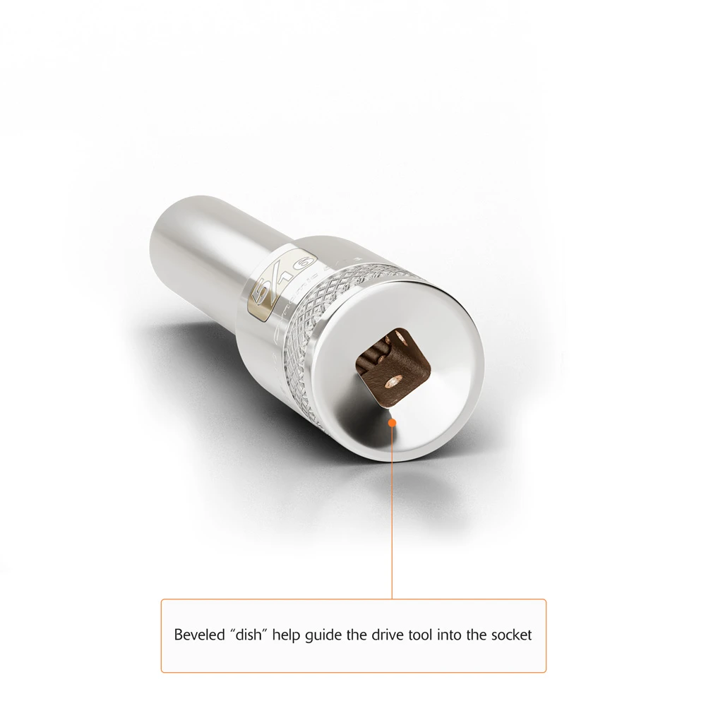 Dynamic Tools 1/2" Drive 12 Point SAE, 11/16" Deep Length, Chrome Finish Socket (D015622) — product image 8