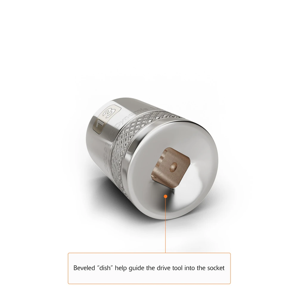 Dynamic Tools 1/2" Drive 6 Point Metric, 24mm Standard Length, Chrome Finish Socket (D016024) — product image 7