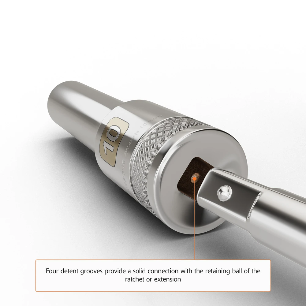 Dynamic Tools 1/2" Drive 6 Point Metric, 32mm Deep Length, Chrome Finish Socket (D016232) — product image 8