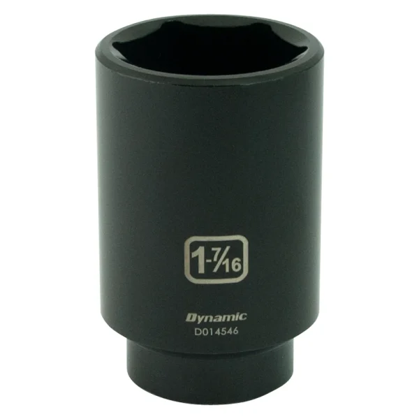Dynamic Tools 1/2" Drive 6 Point SAE, 1-7/16" Deep Length, Impact Socket (D014546)