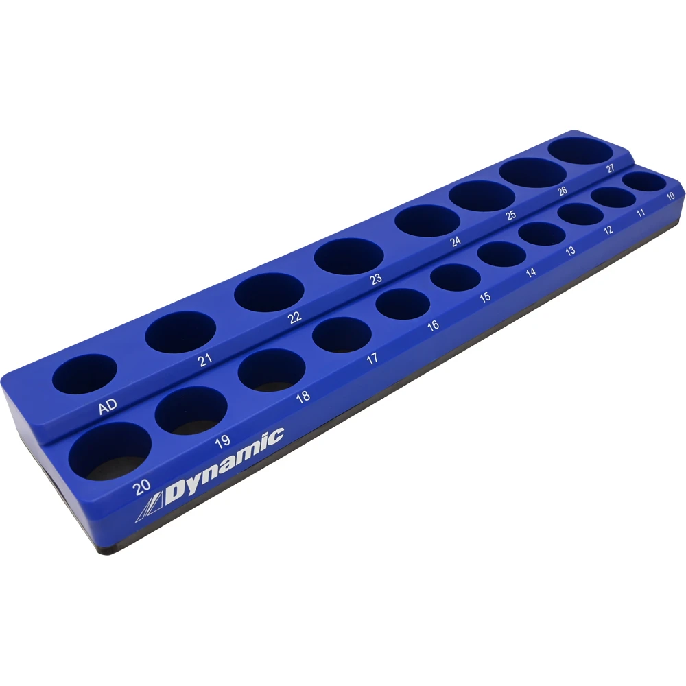 Dynamic Tools 1/2" Drive Metric Magnetic, 19 Socket Organizer (D029005)