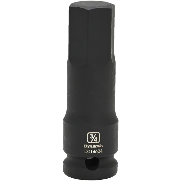 Dynamic Tools 1/2" Drive SAE Hex Head, 3/4", Bit Impact Socket (D014624)