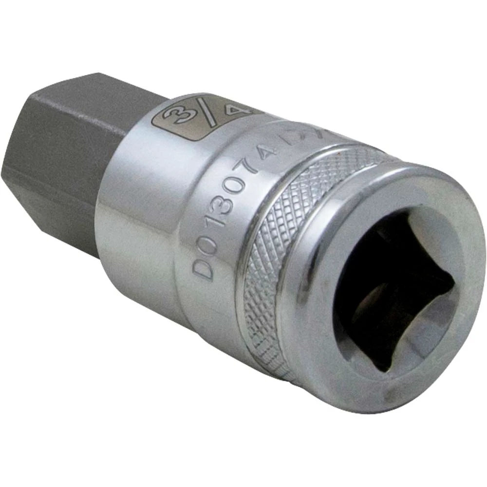 Dynamic Tools 1/2" Drive SAE Hex Head, 3/4" Bit Standard Length, Chrome Finish Socket (D013074) — product image 5