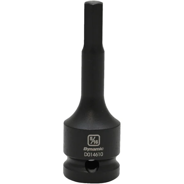 Dynamic Tools 1/2" Drive SAE Hex Head, 5/16", Bit Impact Socket (D014610)
