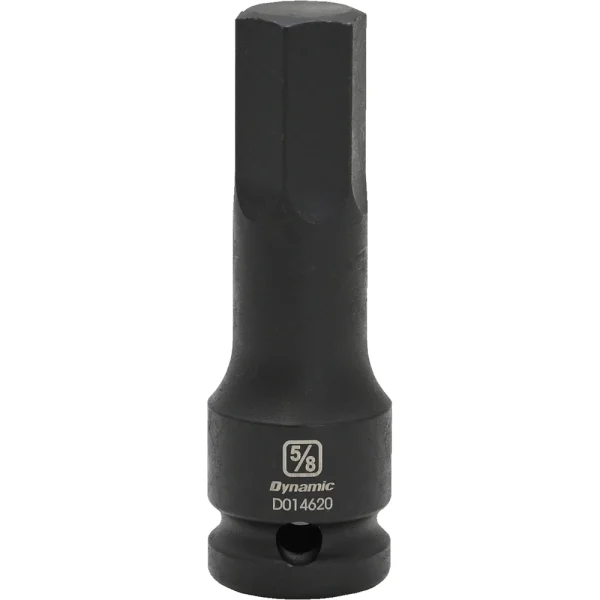 Dynamic Tools 1/2" Drive SAE Hex Head, 5/8", Bit Impact Socket (D014620)