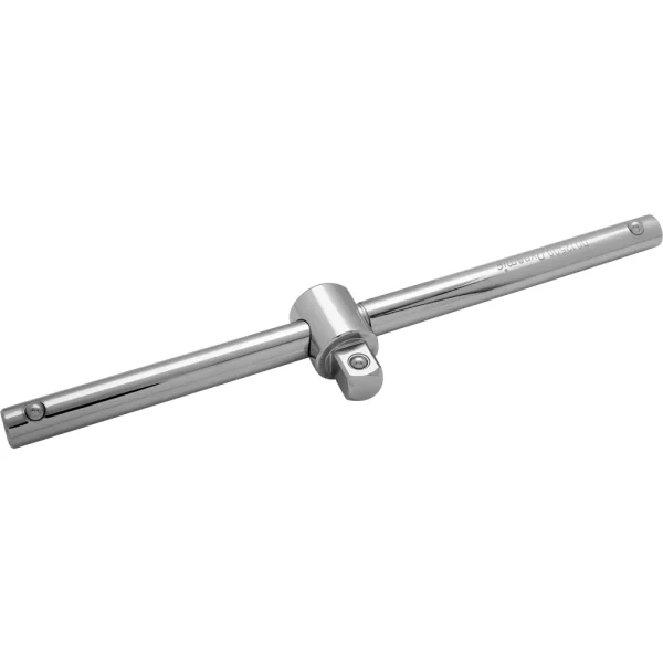 Dynamic Tools 1/2" Drive Sliding T-handle, 9-3/4" Long, Chrome Finish (D012500)