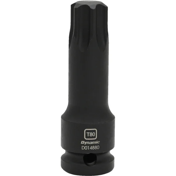 Dynamic Tools 1/2" Drive Torx Head, T80, Bit Impact Socket (D014880)