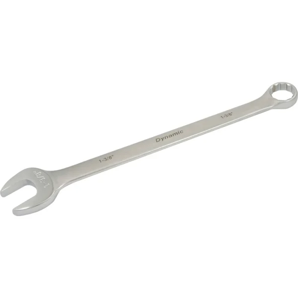 Dynamic Tools 1-3/8" 12 Point Combination Wrench, Contractor Series, Satin Finish (D074344)
