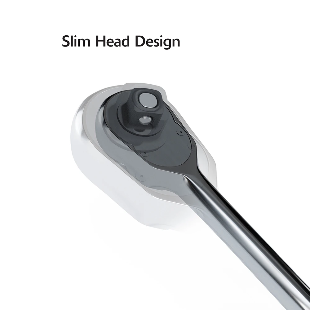 Dynamic Tools 1/4" Drive 108-Tooth Chrome Ratchet (D001309) — product image 10