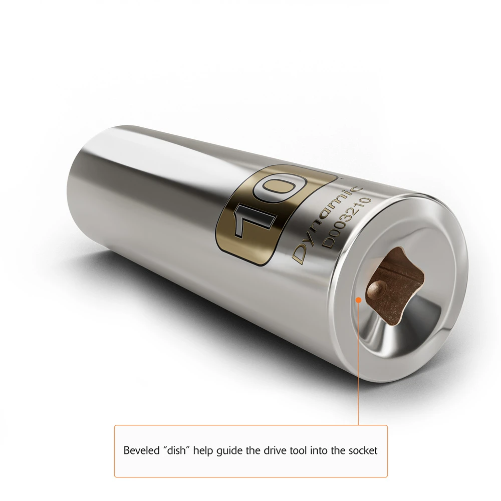 Dynamic Tools 1/4" Drive 6 Point Metric, 9mm Deep Length, Chrome Finish Socket (D003209) — product image 8