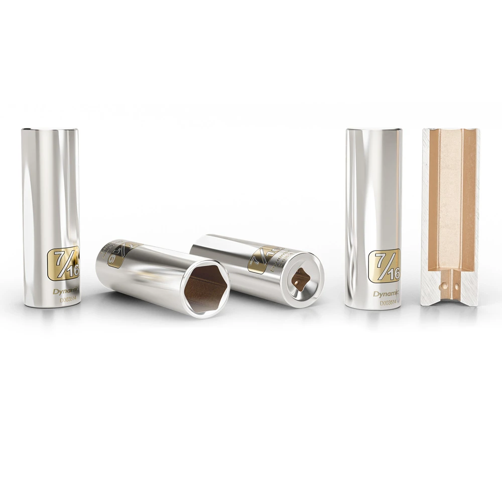 Dynamic Tools 1/4" Drive 6 Point SAE, 1/2" Deep Length, Chrome Finish Socket (D003516) — product image 5