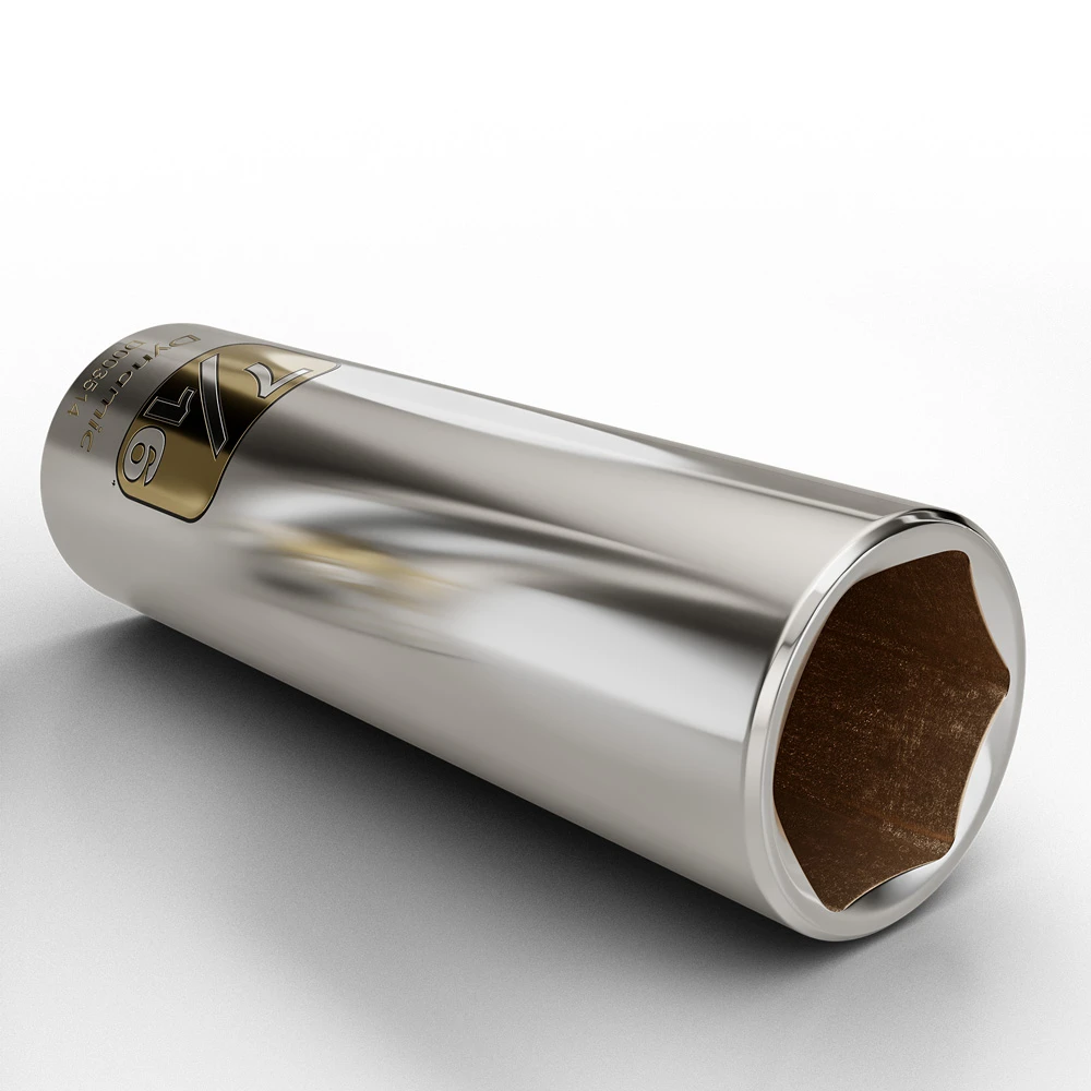 Dynamic Tools 1/4" Drive 6 Point SAE, 7/32" Deep Length, Chrome Finish Socket (D003506) — product image 20