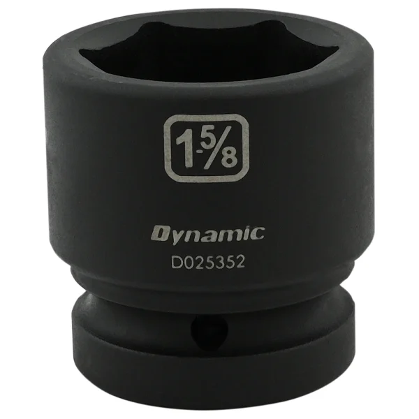 Dynamic Tools 1-5/8'' X 1" Drive, 6 Point Standard Length, Impact Socket (D025352)