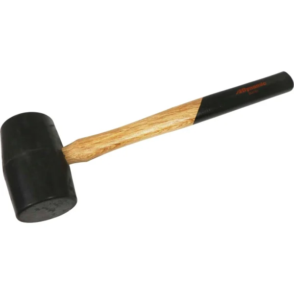 Dynamic Tools 1.5lb. Rubber Mallet, Hickory Handle (D041001)