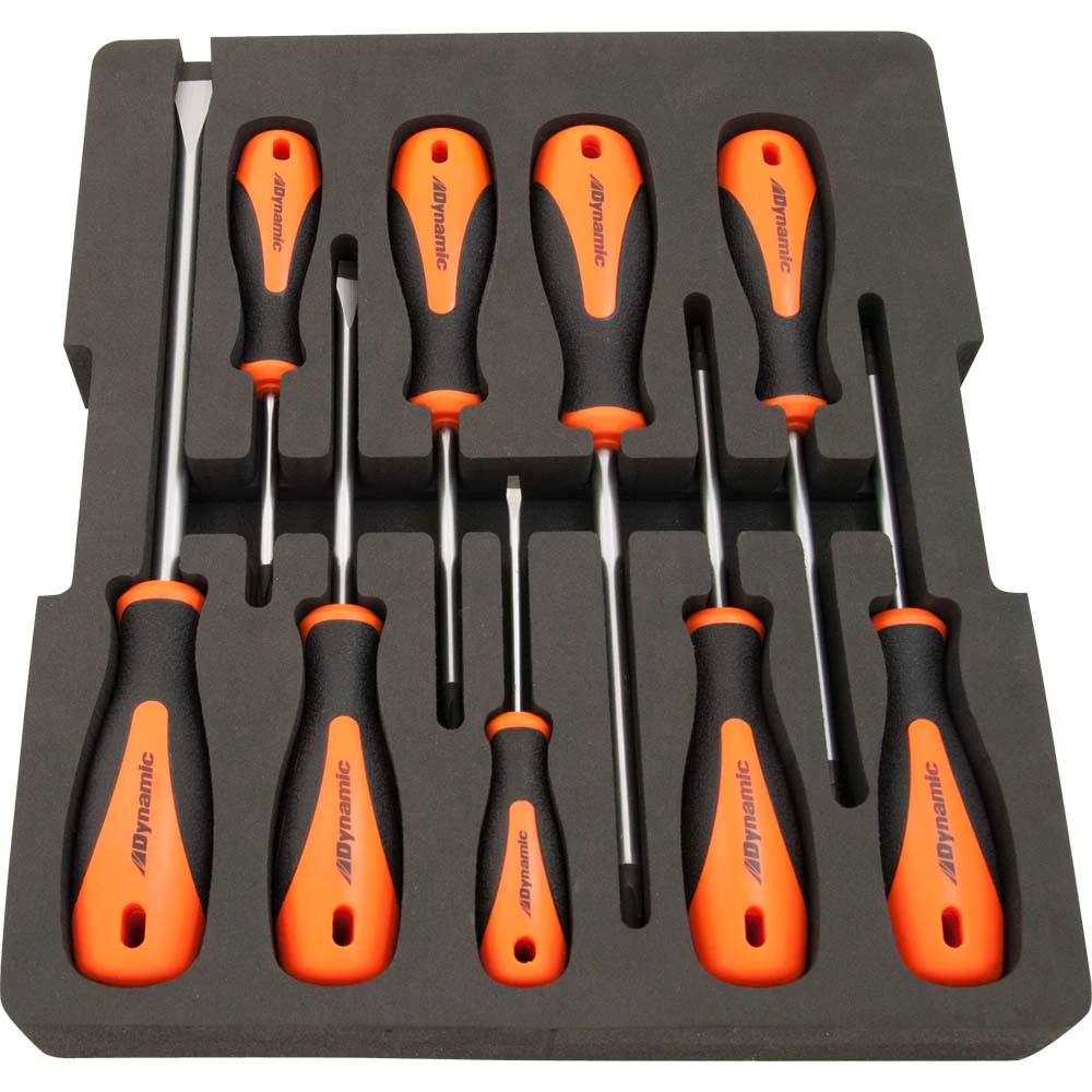 Dynamic Tools 10 Piece Assorted Screwdriver Set With Foam Tool Organizer (D105106) — product image 3