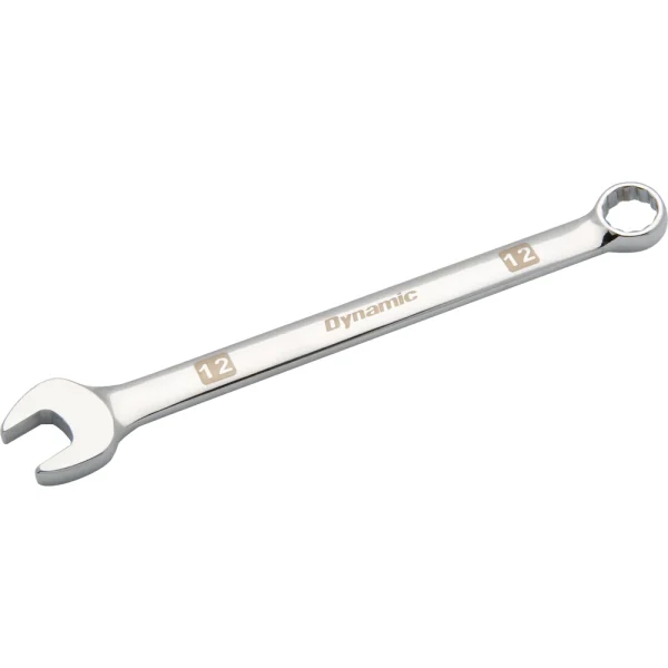 Dynamic Tools 12mm 12 Point Combination Wrench, Mirror Chrome Finish (D074112)