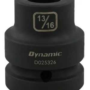 Dynamic Tools 13/16'' X 1" Drive, 6 Point Standard Length, Impact Socket (D025326)