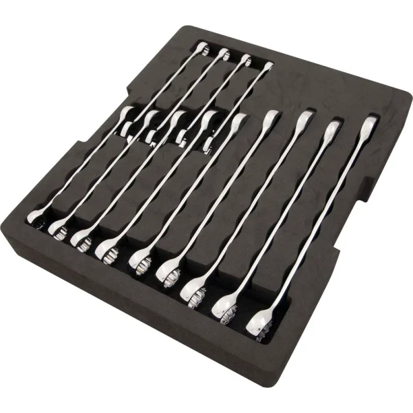 Dynamic Tools 14 Piece Metric Combination Wrench Set With Foam Tool Organizer (D105108)