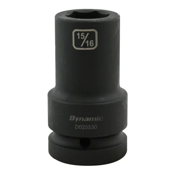 Dynamic Tools 15/16'' X 1" Drive, 6 Point Deep Length, Impact Socket (D025530)