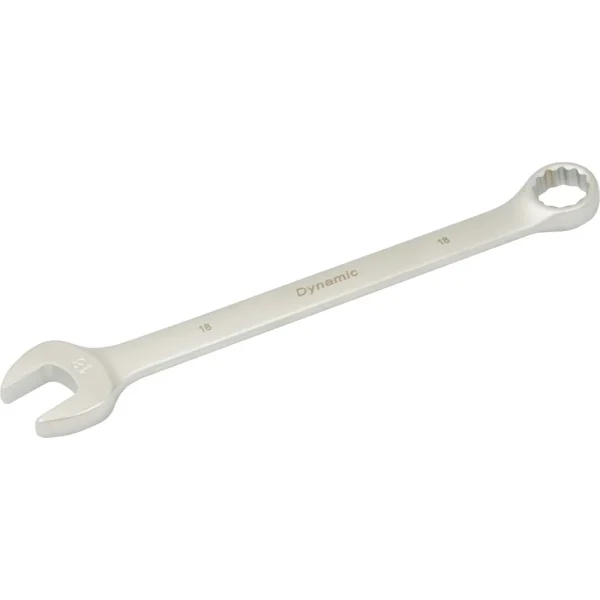 Dynamic Tools 18mm 12 Point Combination Wrench, Contractor Series, Satin Finish (D074418)