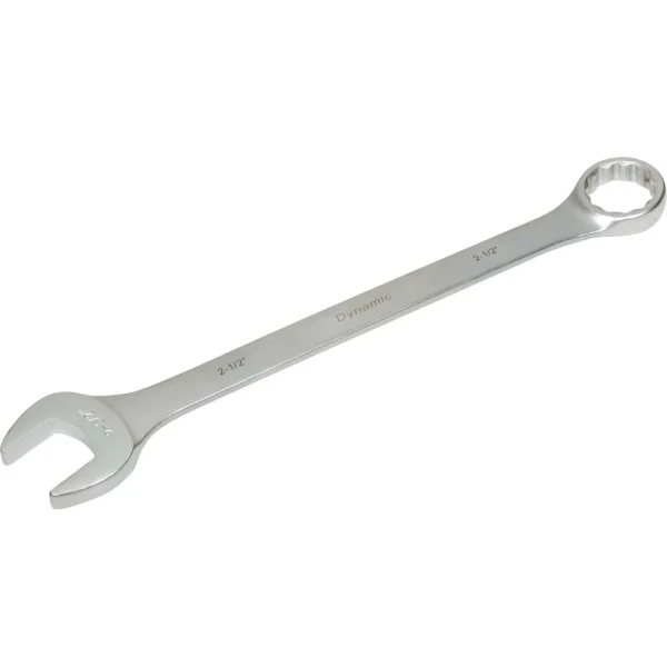 Dynamic Tools 2-1/2" 12 Point Combination Wrench, Contractor Series, Satin Finish (D074368)