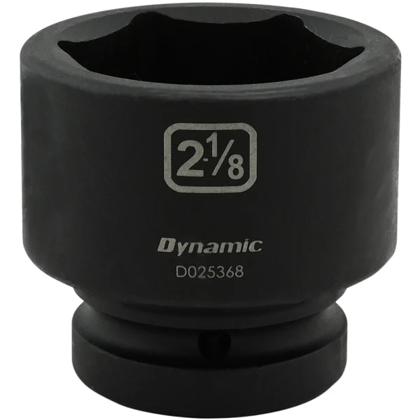 Dynamic Tools 2-1/8'' X 1" Drive, 6 Point Standard Length, Impact Socket (D025368)