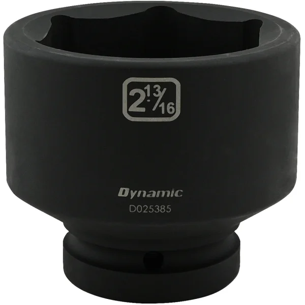 Dynamic Tools 2-13/16'' X 1" Drive, 6 Point Standard Length, Impact Socket (D025385)